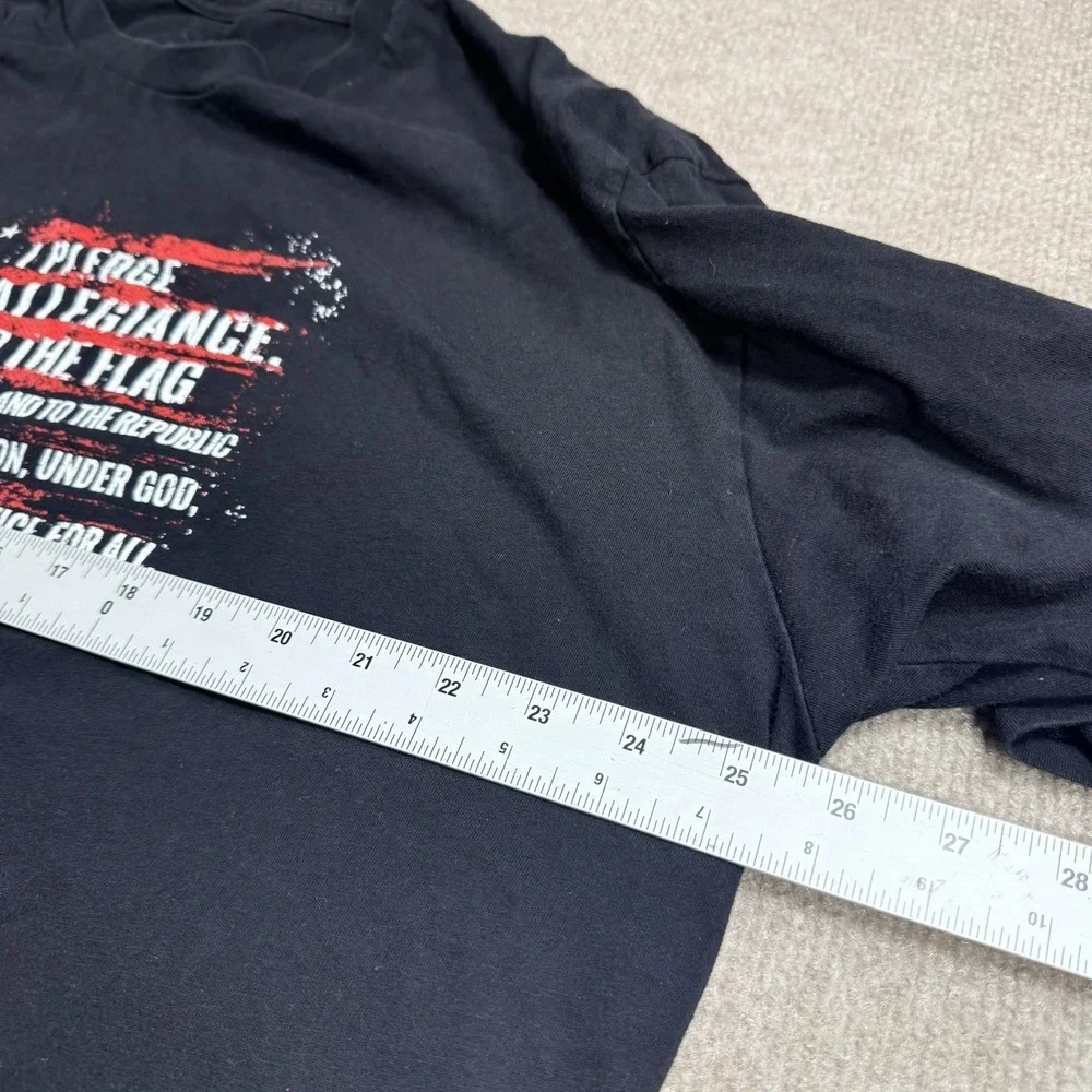Grunt Style T Shirt Crew Neck I Pledge Allegiance To The Flag Men's Black 3XL
